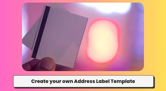 Create your own Address Label Template