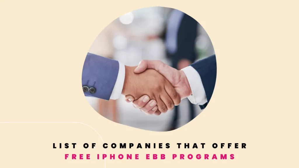 List of companies that offer iPhone EBB programs