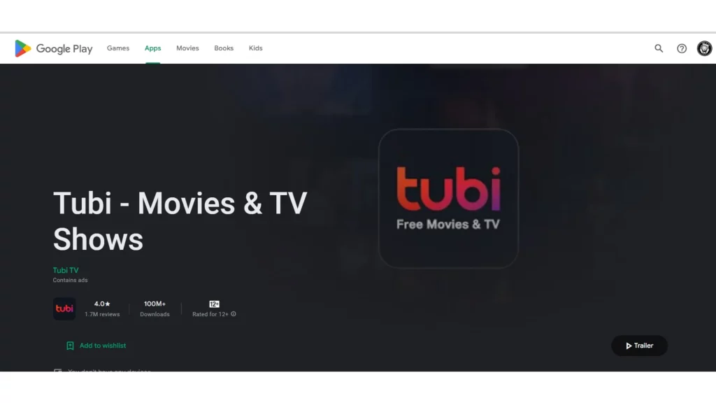 Tubi Free TV App